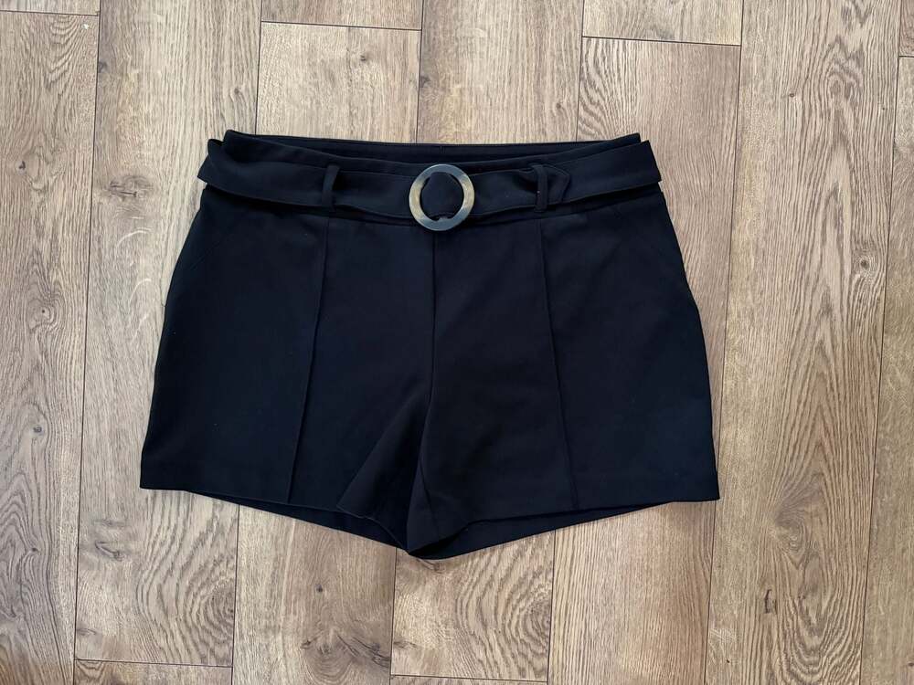 NYCC New York Clothing Co. Black  Belted Shorts